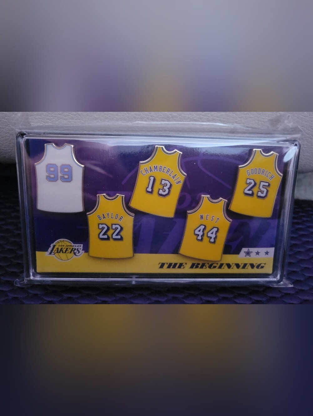 Collectible Lakers Jersey Pin Set